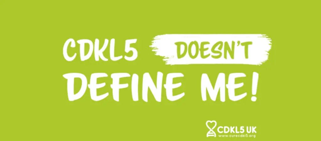 Banner saying CDKL5 doesn't define me