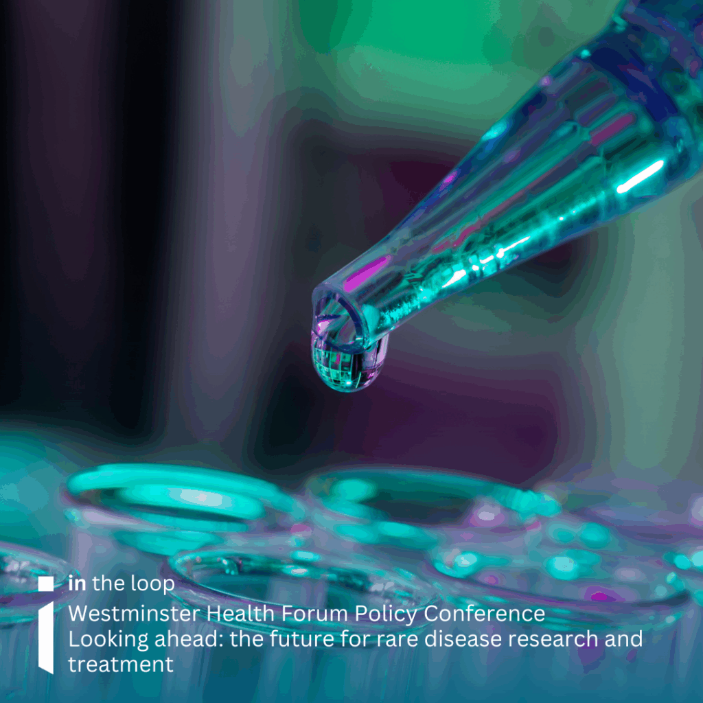 Close up image of a pipette dropping liquid into glass beakers to denote medical research