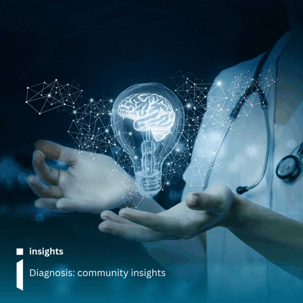 Image of a medical professional with a lightbulb superimposed onto their hands to denote diagnosis