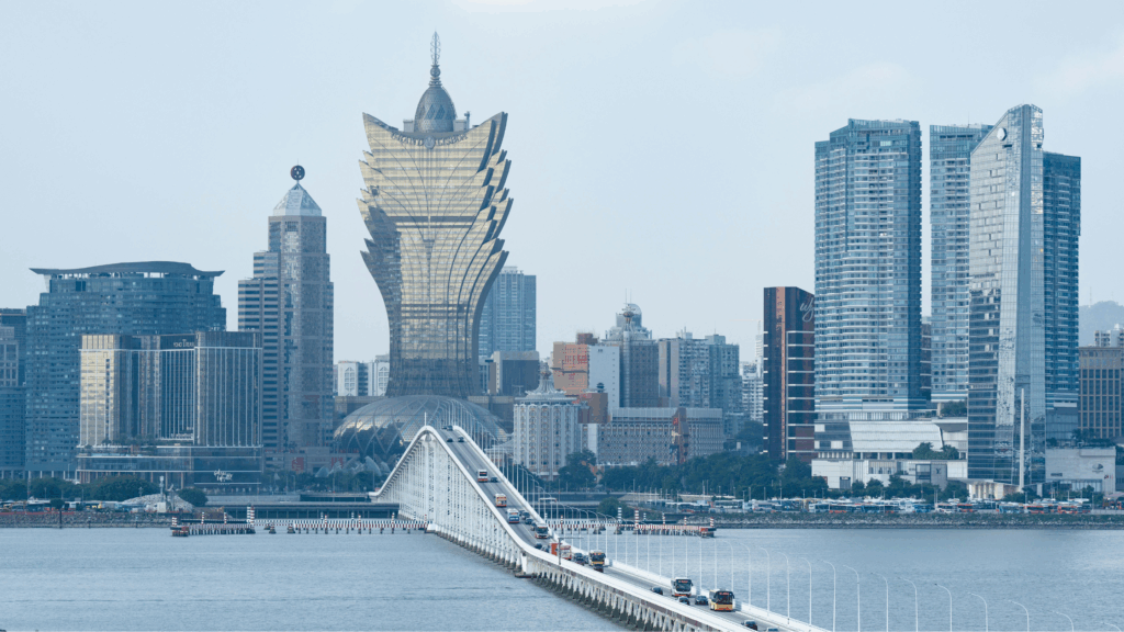 Image of the Macau skyline, China