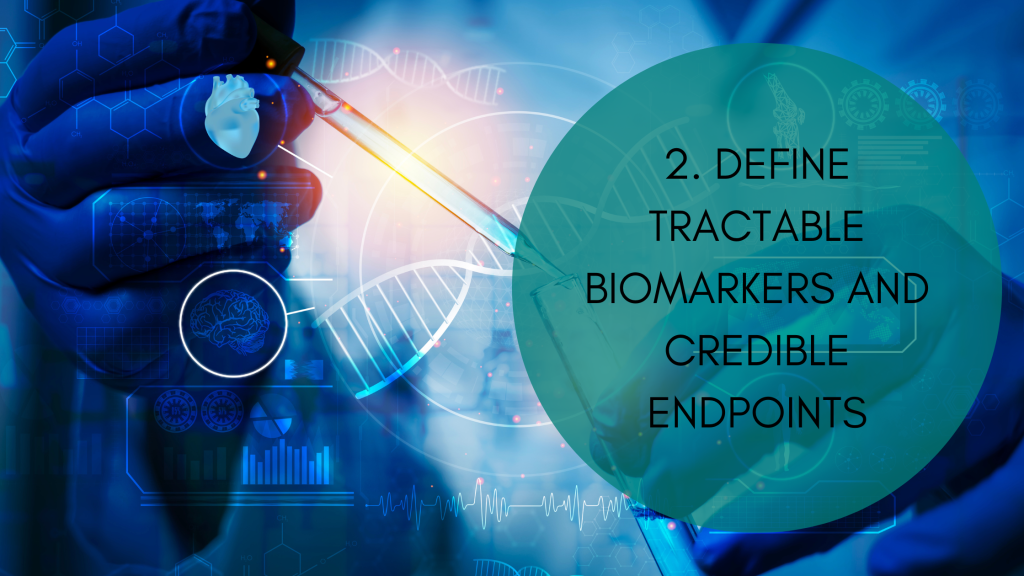 Graphic representation of DNA strands, graphs, x-rays, test tubes and organs to denote biomarkers