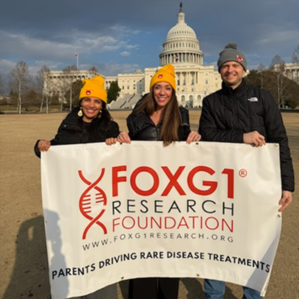 The parent leaders of the FOXG1 Research Foundation during Rare Disease Week in Washington DC