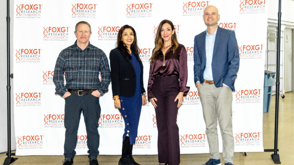 Leadership team: Ryan Phillips, Nasha Fitter and Nicole Johnson, with chief drug development officer Gai Ayalon