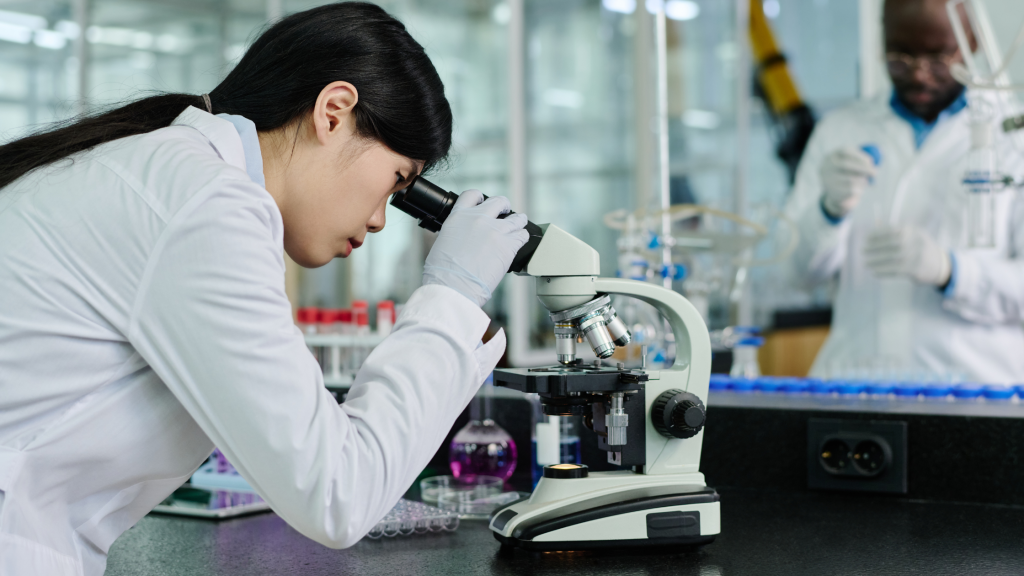 Photo of scientists working in a lab to denote a clinical trial