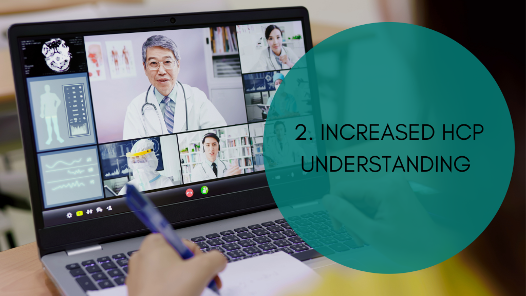 Photo of medical professionals on a zoom call to denote increased learning