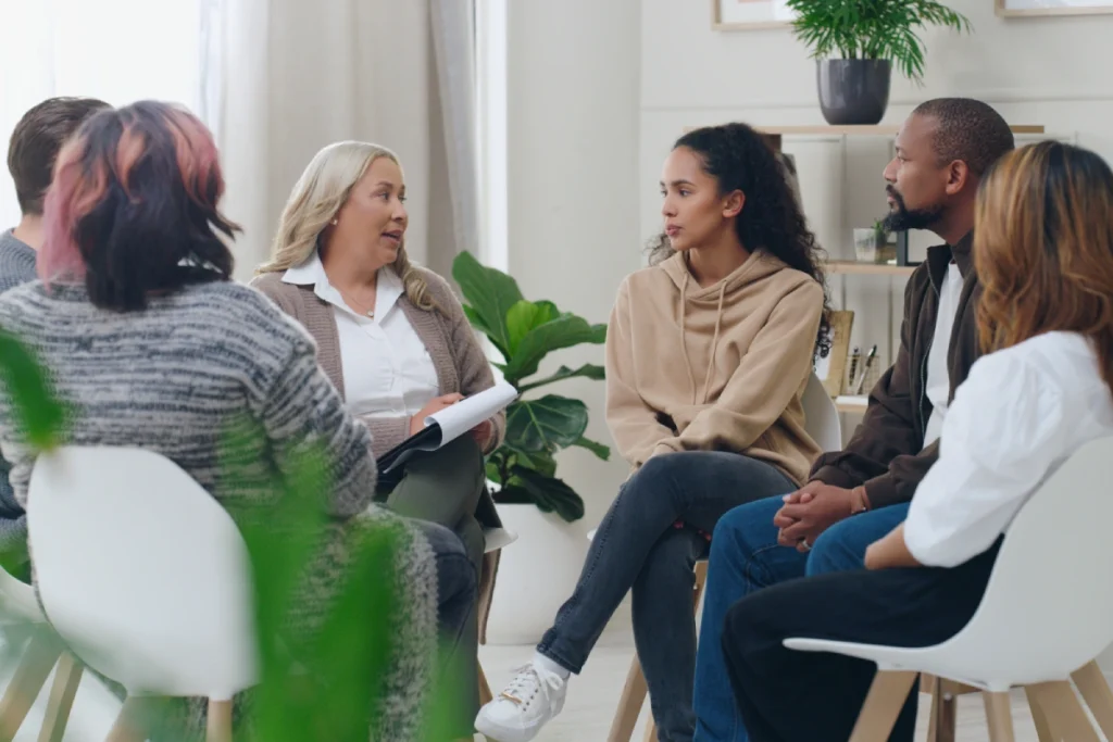 Image of patient discussion group