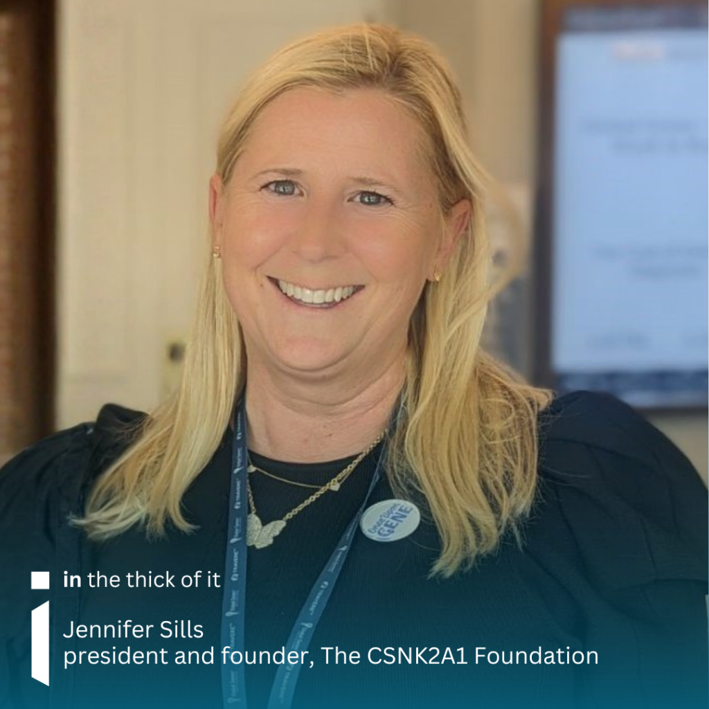 Headshot of Jennifer Sills, president and founder of The CSNk2A1 Foundation