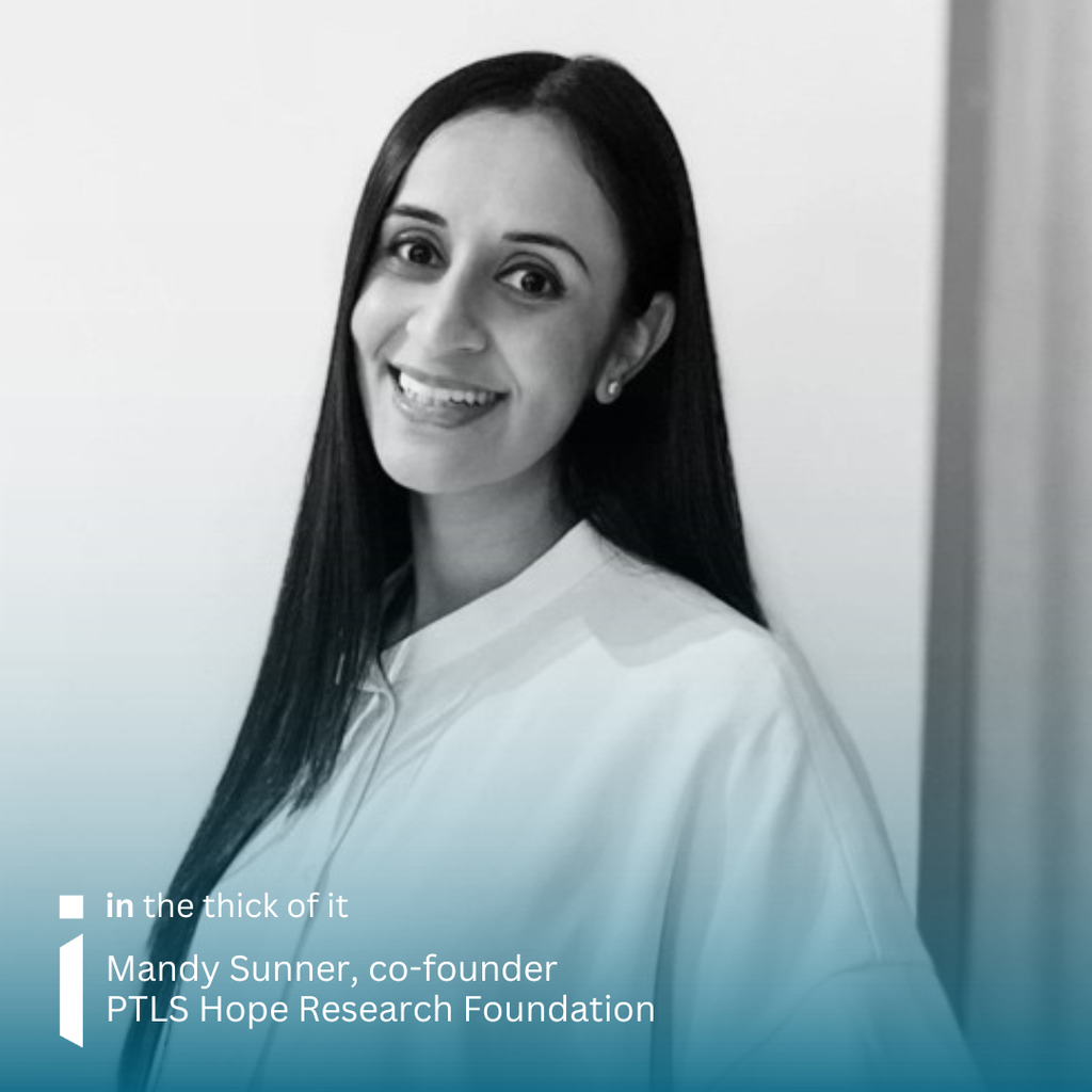 Head shot image of Mandy Sunner, co-founder of PTLS Hope Research Foundation