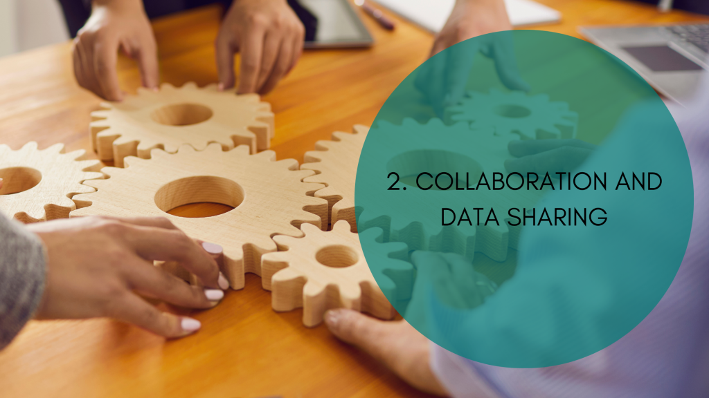 Photo of cogs being put together on a table to denote collaboration