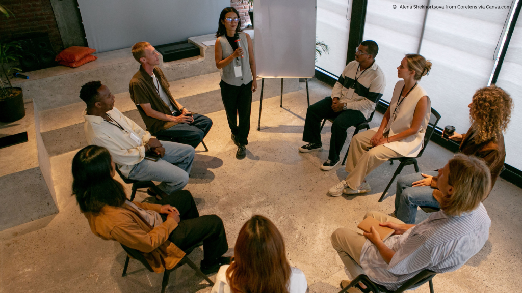 Photo of a group discussion