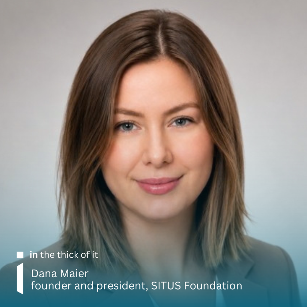 Headshot of Dana Maier, founder and president of SITUS Foundation