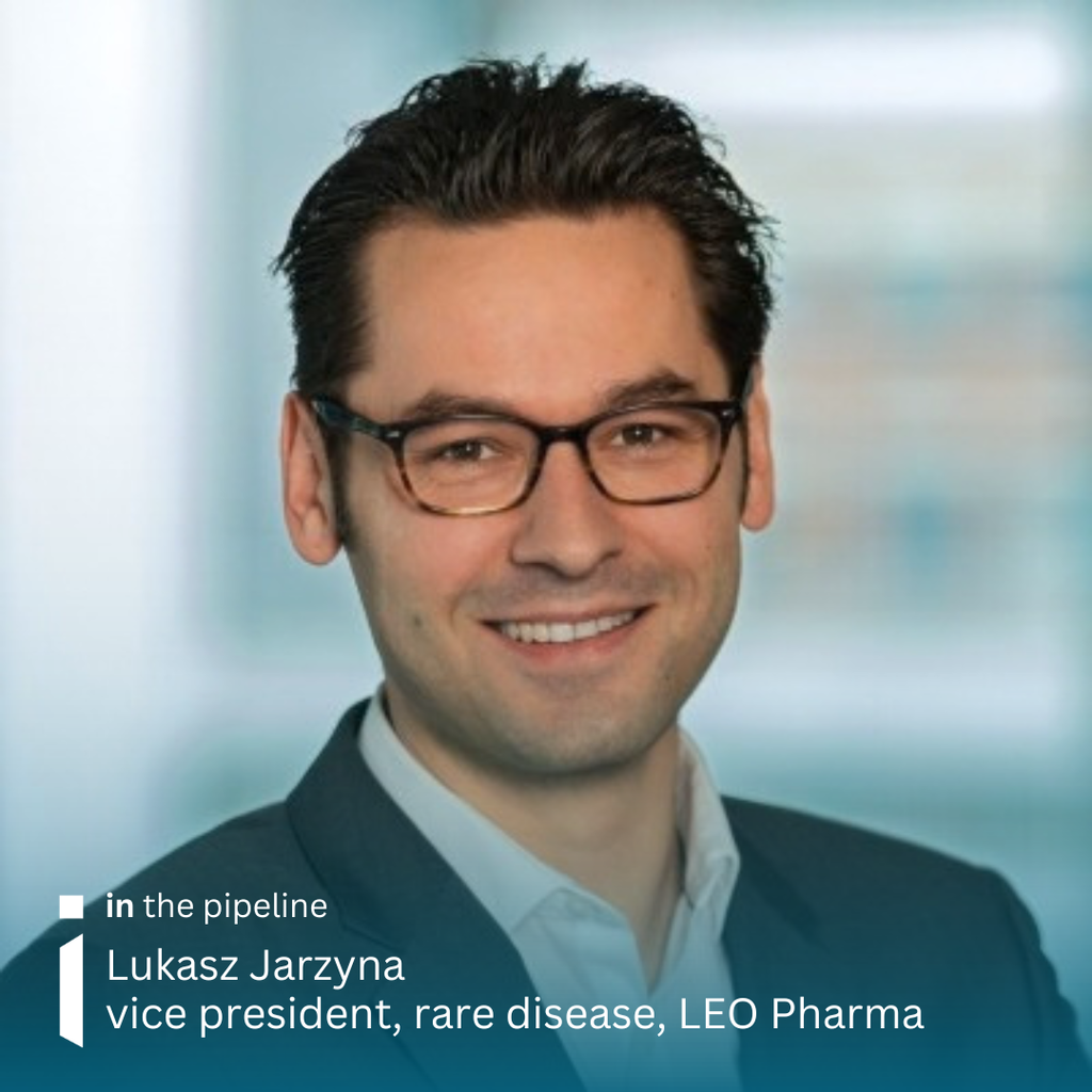 Headshot of Lukasz Jarzyna, vice president, rare disease, LEO Pharma